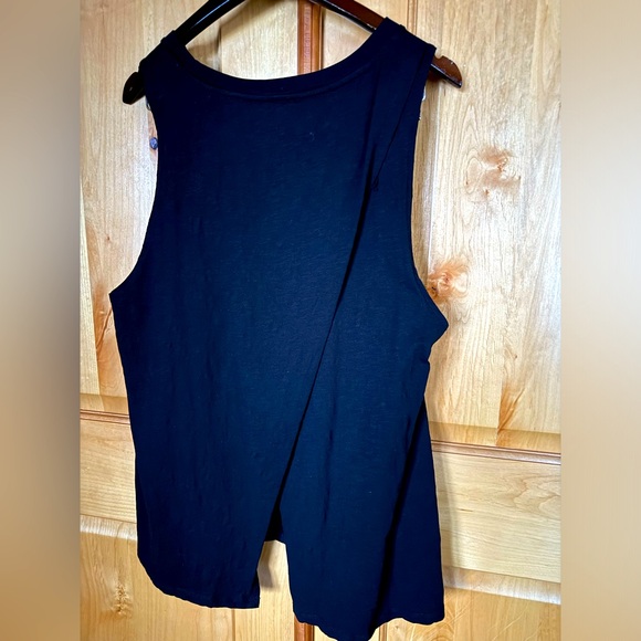 Known Supply Kindfulness Tank. Flowy, Split Back. Organic Cotton. Size XXL Black - Picture 3 of 7